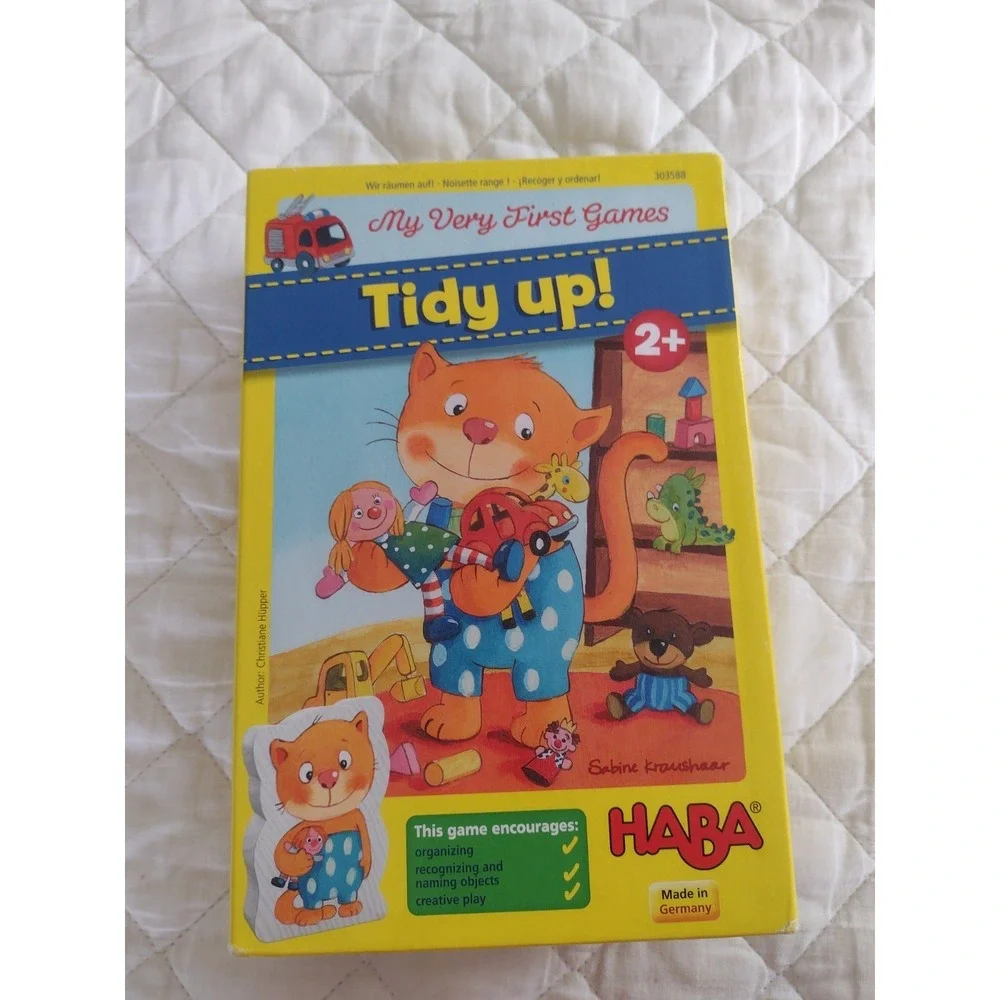 My Very First Tidy Up Board Game By Haba Made In Germany Complete Ages 2+